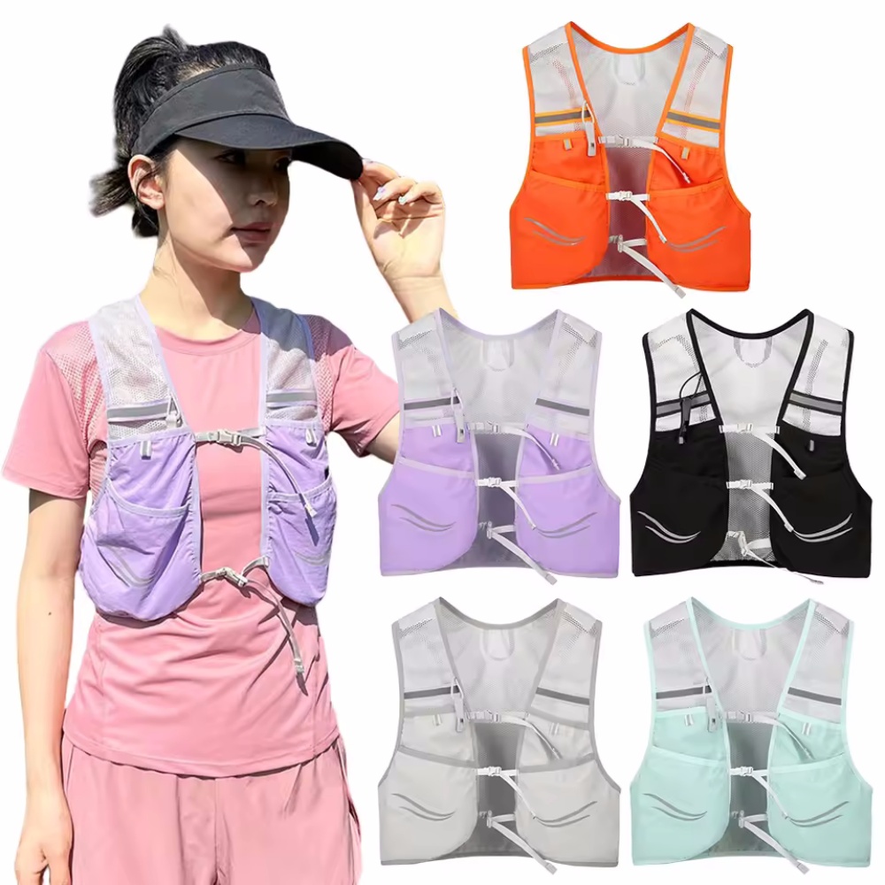 Hydration Vest - เสื้อกั๊กสะท้อนแสง Hydration Running Chest Bag Ultralight