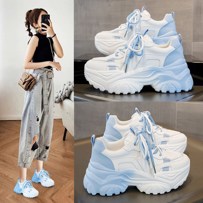 Running Shoes Women - รองเท้าผ้าใบผู้หญิง 2026 แฟชั่นใหม่ รองเท้ากีฬาลำลองผู้หญิง ฤดูใบไม้ร่วง รองเท้าผ้าตาข่ายแบบผูกเชือก