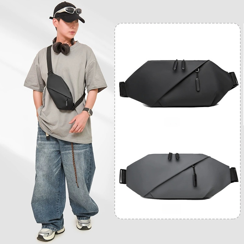 Running Belt - กระเป๋าคาดเอวผู้ชายแบบมินิมอลสำหรับเล่นกีฬากลางแจ้ง วิ่งจ๊อกกิ้ง กันน้ำ ทันสมัย สะพายข้างได้