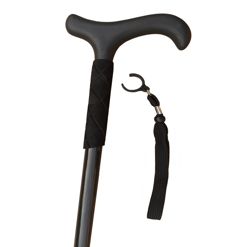 Trekking Pole Carbon - ไม้เท้าเดินป่าคาร์บอนไฟเบอร์น้ำหนักเบาพิเศษ, ไม้เท้ากันลื่นแบบยืดหดได้สำหรับผู้สูงอายุ, ไม้เท้าเดินป่าพับได้, ไม้ค้ำยัน 2 in
