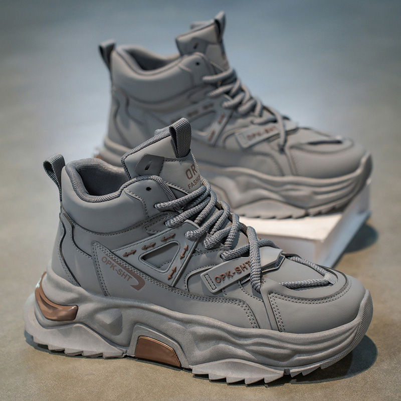 Running Shoes Men - รองเท้าผ้าใบหุ้มข้อสูง ระบายอากาศดี กันลื่น สำหรับผู้ชาย รุ่นฮิตขายดีประจำฤดูใบไม้ร่วงปี 2025