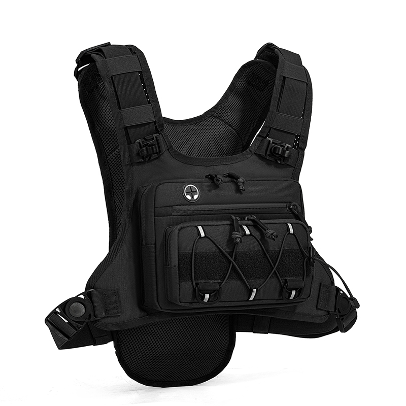 Hydration Vest - กระเป๋าสะพายหน้าอกแบบยุทธวิธี กระเป๋าเป้สะพายหลังสำหรับตั้งแคมป์ ล่าสัตว์ วิ่ง ปั่นจักรยาน สะท้อนแสง