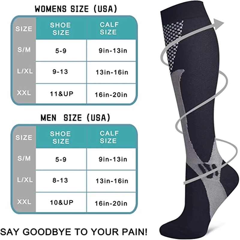 ถุงเท้ารัดกล้ามเนื้อ 3 คู่/แพ็ - Sports Socks บทวิจารณ์และราคา