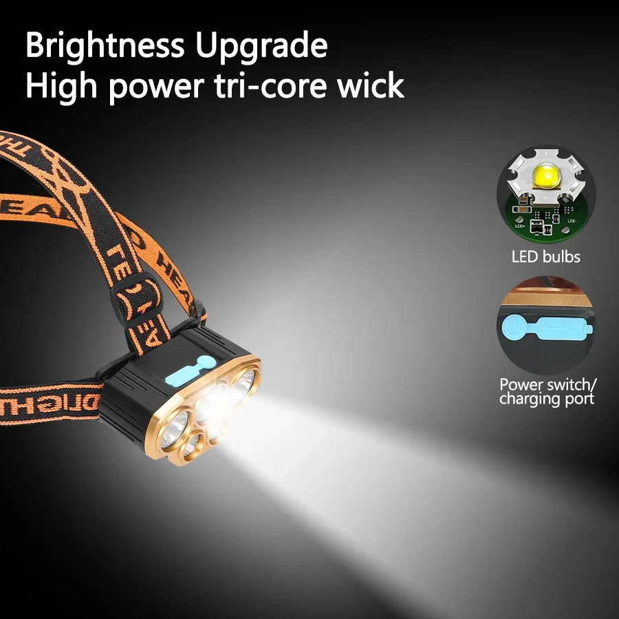 ไฟฉายคาดศีรษะแบบชาร์จไฟได้ 5 L - Running Headlamp บทวิจารณ์และราคา