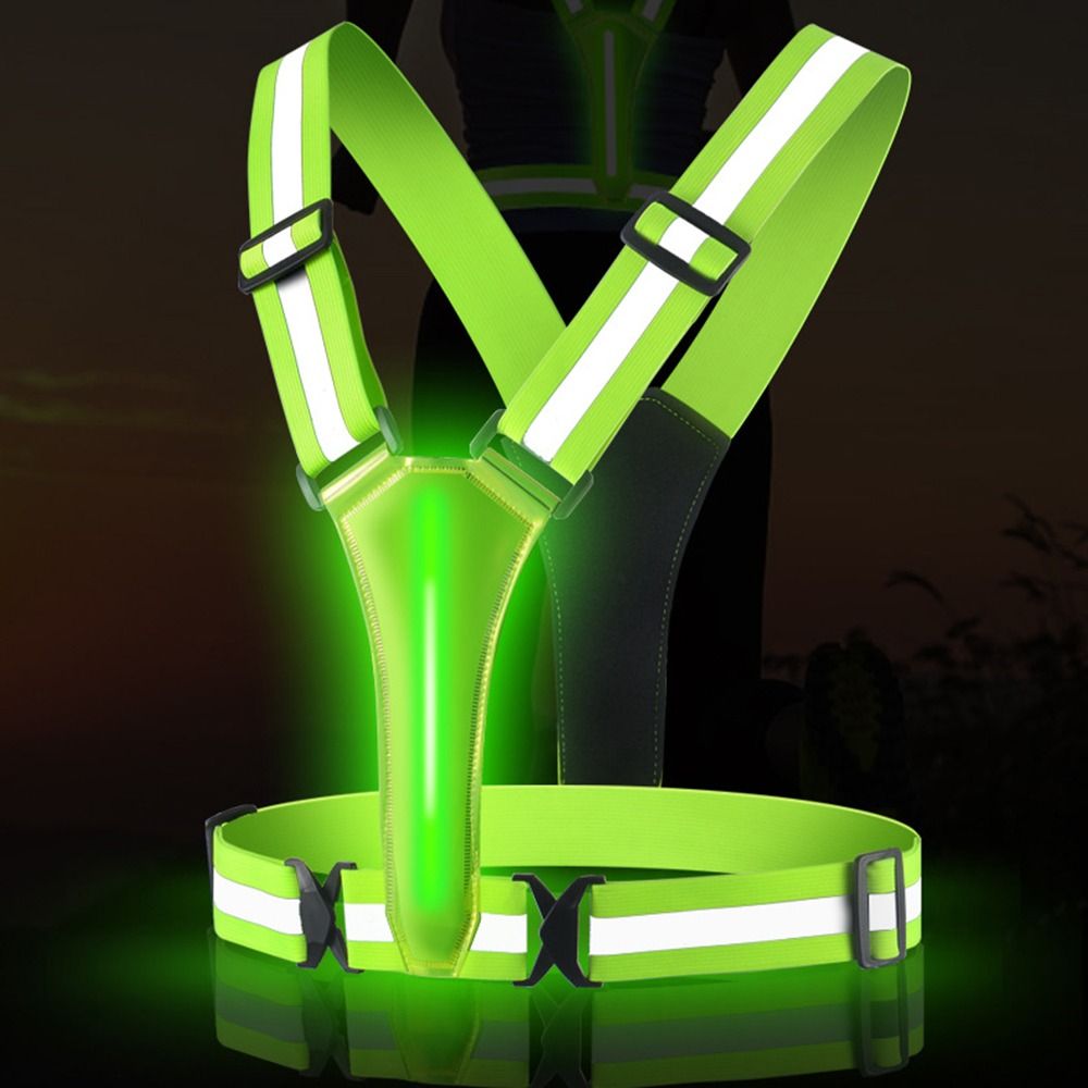 เสื้อกั๊กสะท้อนแสง LED แบบชาร์ - Running Visibility Gear บทวิจารณ์และราคา