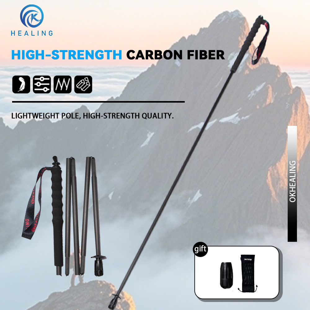 OKHEALING ไม้เท้าเดินป่าแบบพับ - Trekking Pole Carbon บทวิจารณ์และราคา