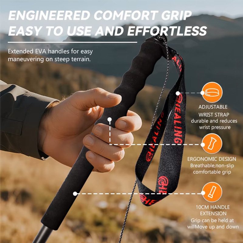 OKHEALING ไม้เท้าเดินป่าแบบพับ - Trekking Pole Carbon บทวิจารณ์และราคา