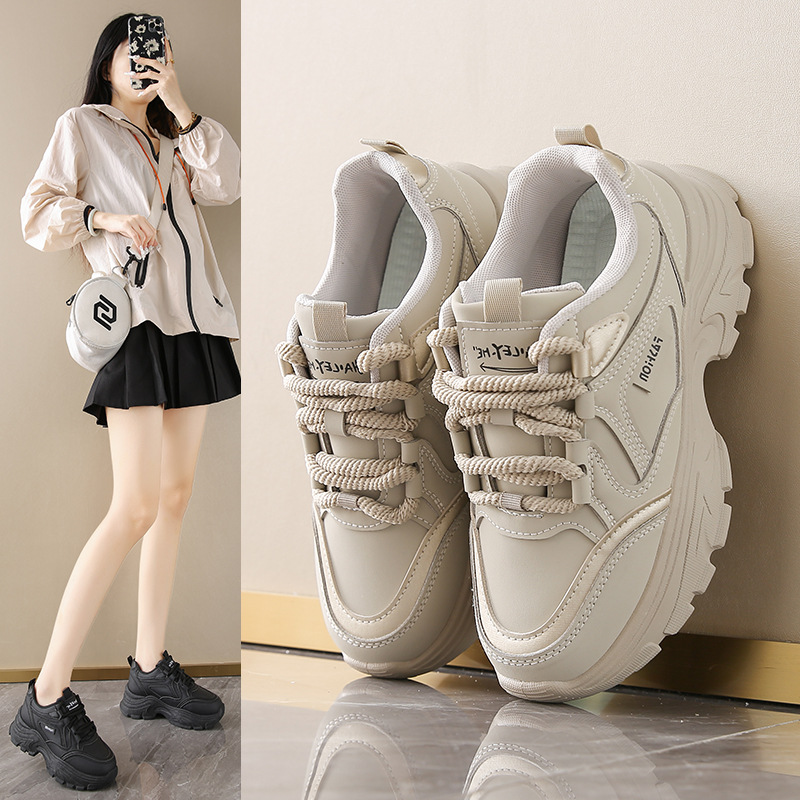 รองเท้าหนังผู้หญิงทรงเตี้ยแบบ  - Running Shoes Women บทวิจารณ์และราคา