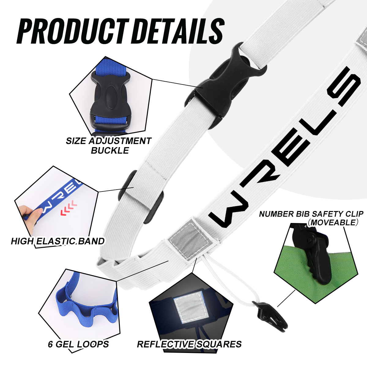 WRELS เข็มขัดใส่หมายเลขสำหรับว - Race Bib บทวิจารณ์และราคา