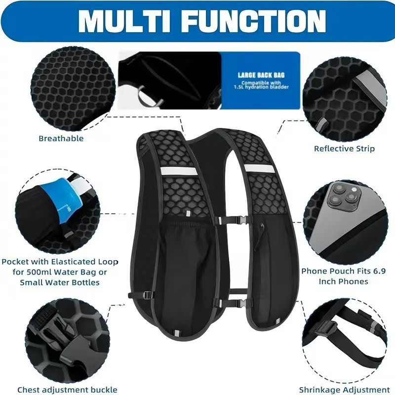 เสื้อกั๊กสำหรับใส่น้ำสำหรับวิ่ - Hydration Vest บทวิจารณ์และราคา