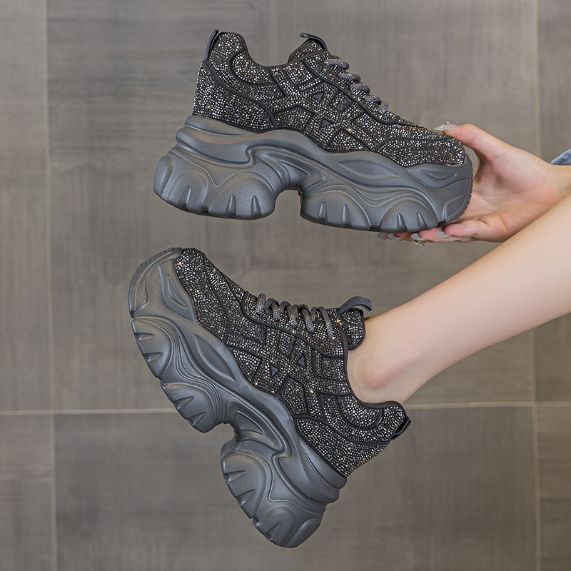 รองเท้าผ้าใบผู้หญิงแบบผูกเชือก - Running Shoes Women บทวิจารณ์และราคา