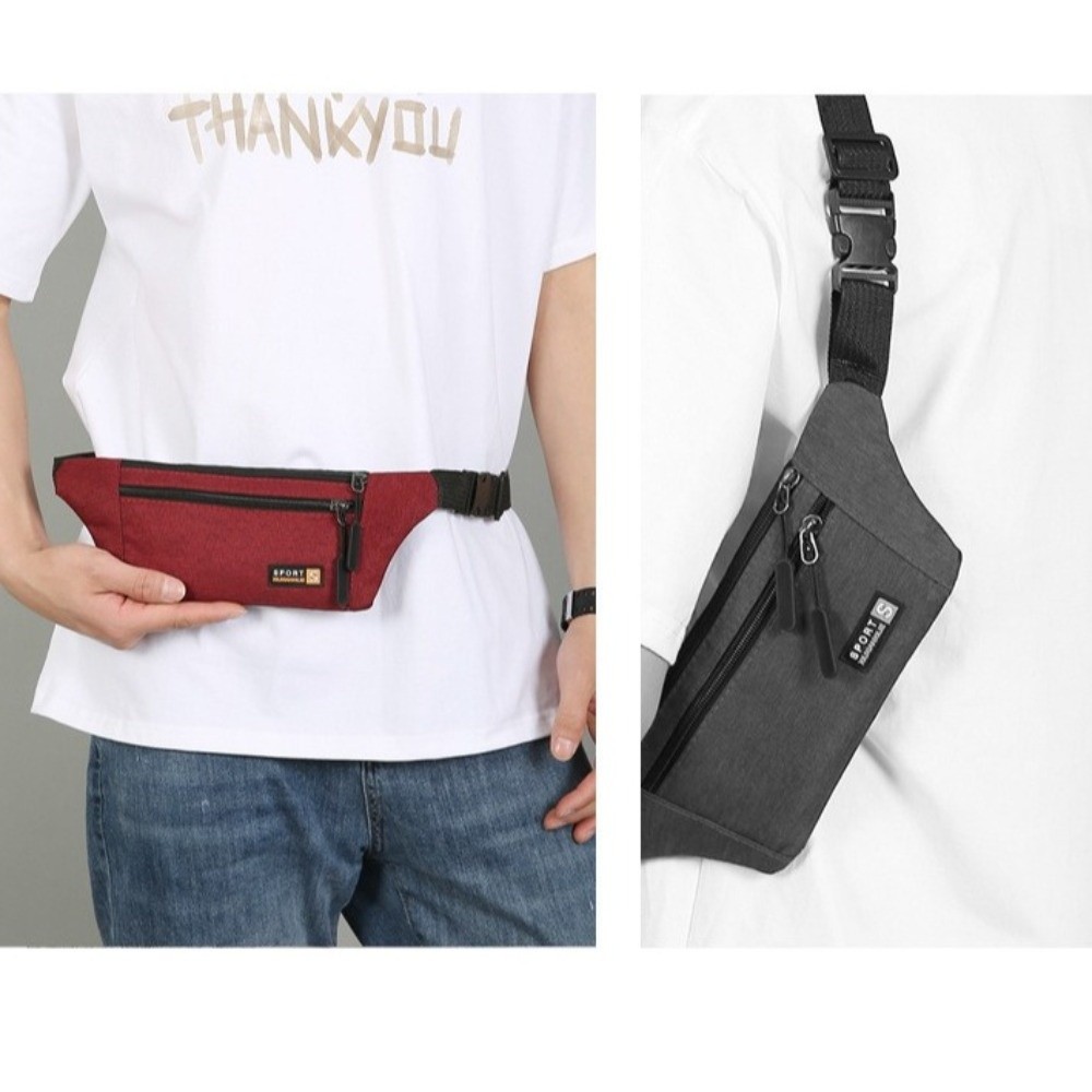 กระเป๋าคาดเอวผู้ชายผ้าอ็อกซ์ฟอ - Running Belt บทวิจารณ์และราคา
