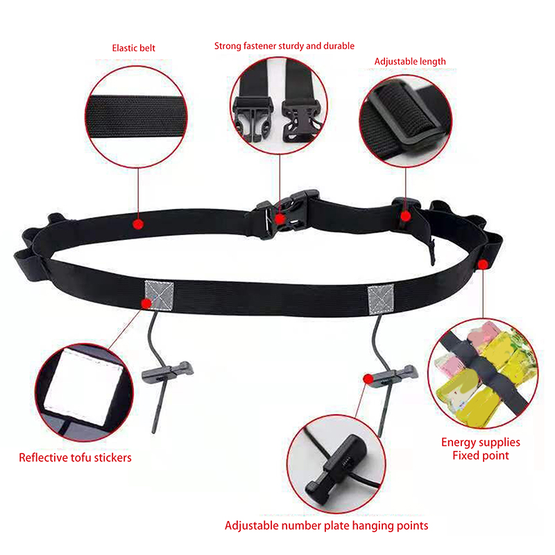 เข็มขัดวิ่งหมายเลขชุดเอวผ้ากัน - Running Belt บทวิจารณ์และราคา