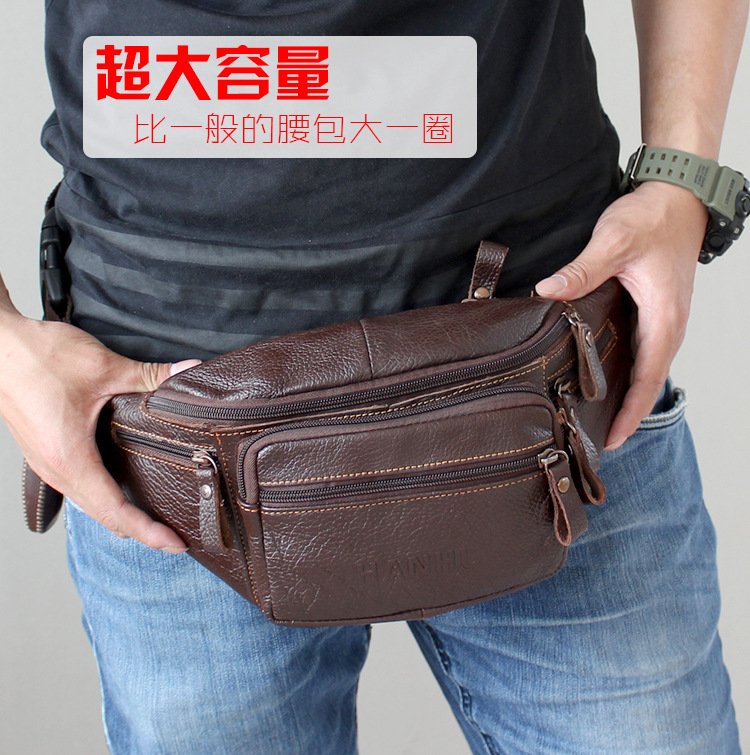 ของแท้ Cowhide หนังเอวกระเป๋าผ - Running Belt บทวิจารณ์และราคา