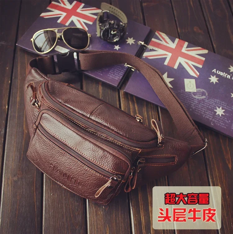 ของแท้ Cowhide หนังเอวกระเป๋าผ - Running Belt บทวิจารณ์และราคา