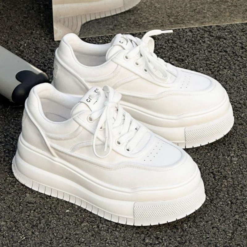 รองเท้าผ้าใบผู้หญิงหนังแท้สีขา - Running Shoes Women บทวิจารณ์และราคา