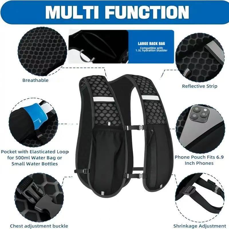 เสื้อกั๊กวิ่งแบบ unisex กันน้ำ - Hydration Vest บทวิจารณ์และราคา
