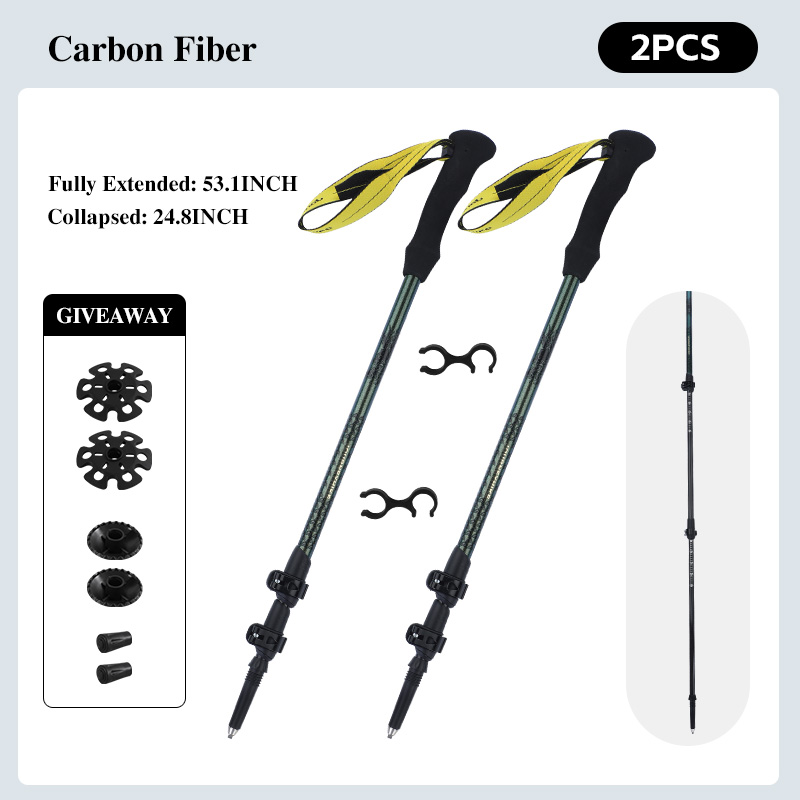 ไม้เท้าเดินป่าคาร์บอนไฟเบอร์ 3 - Trekking Pole Carbon บทวิจารณ์และราคา