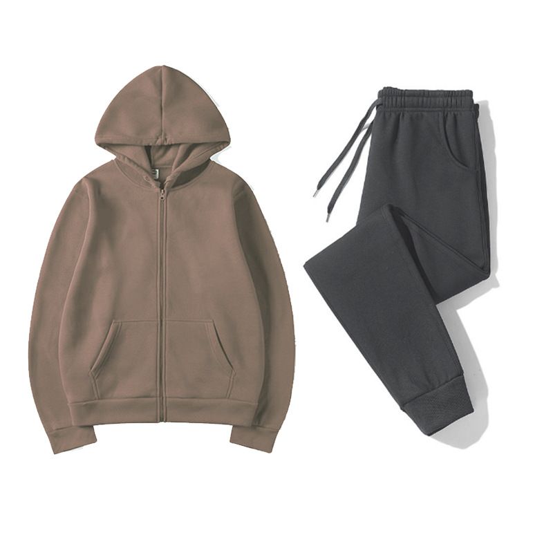 ชุดเสื้อฮู้ดดี้ซิปครึ่งตัวและก - Joggers Pants บทวิจารณ์และราคา