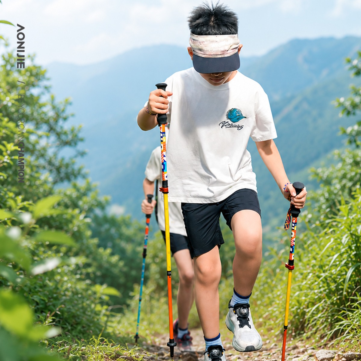 ไม้เท้าเดินป่าสำหรับเด็ก AONIJ - Trekking Pole Carbon บทวิจารณ์และราคา