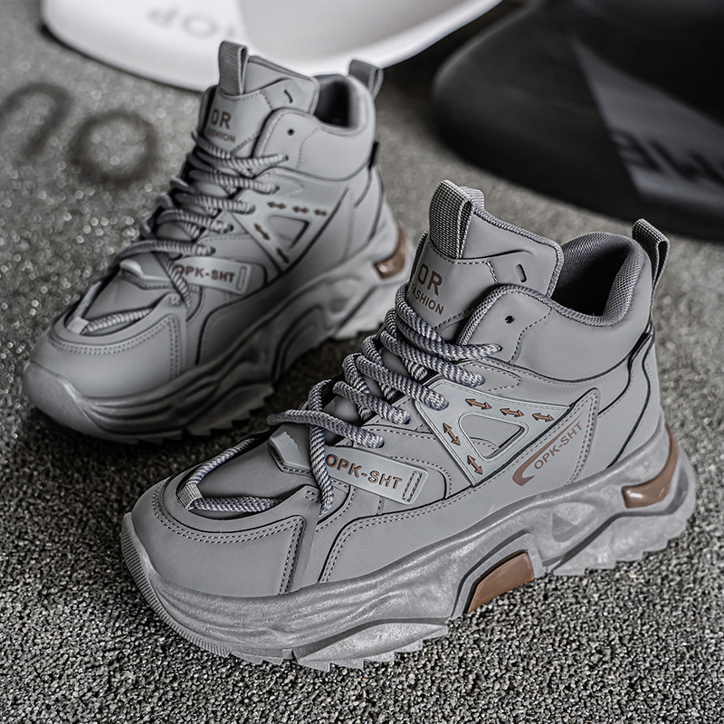 รองเท้าผ้าใบหุ้มข้อสูง ระบายอา - Running Shoes Men บทวิจารณ์และราคา