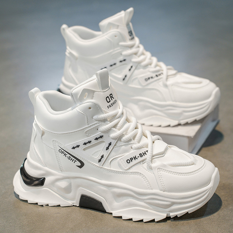 รองเท้าผ้าใบหุ้มข้อสูง ระบายอา - Running Shoes Men บทวิจารณ์และราคา