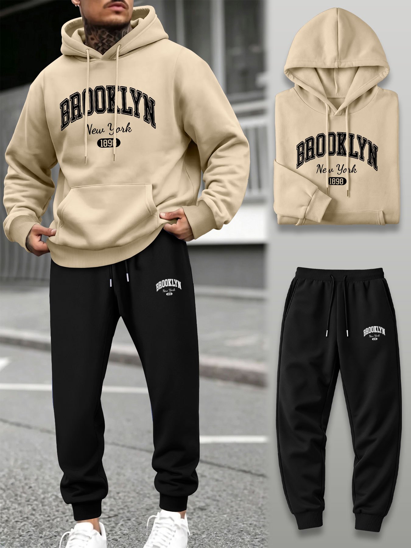 ชุดเซ็ตเสื้อฮู้ดและกางเกงจ็อกเ - Joggers Pants บทวิจารณ์และราคา