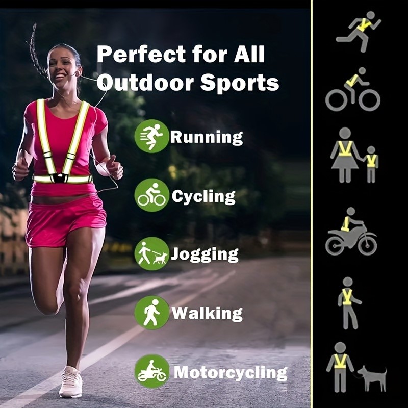 เสื้อกั๊กสะท้อนแสงเพื่อความปลอ - Running Visibility Gear บทวิจารณ์และราคา