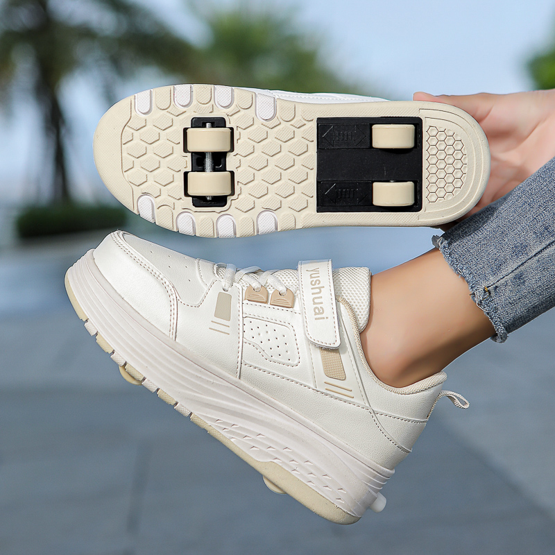 รองเท้าสเก็ตสี่ล้อสำหรับเด็กผู - Running Shoes Men บทวิจารณ์และราคา